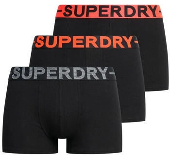Superdry 3er Pack Boxershorts Marca schwarz M3110450B