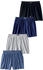 Le Jogger Weiter Boxer 4er-Pack schwarz marine grau blau