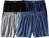 Le Jogger Weiter Boxer 4er-Pack schwarz marine grau blau