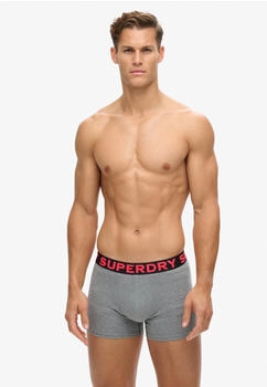 Superdry 3er-Pack Boxershorts Text grau M3110452B