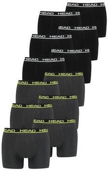 Head Boxershorts Basic Boxer 10er-Pack schwarz lime
