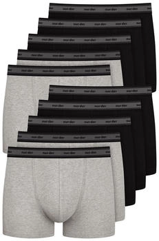Nur Die Boxer 10-Pack Organic Cotton Retroshorts schwarz graumelange