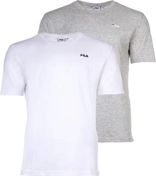 Fila T-Shirt Herren 2er Pack bunt stahlgrau