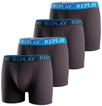 Replay Boxer Baumwolle Schwarz blau