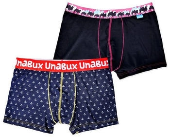 Unabux Boxershorts navy mischfarben schwarz