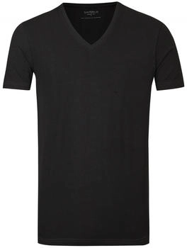 Marvelis T-Shirt Doppelpack Body Fit V-Ausschnitt schwarz
