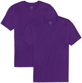 Fruit of the Loom Eversoft Baumwoll T-Shirt 2er-Pack violett