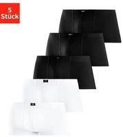 H.I.S Hipster Packung, 5 Stk. knapp sitzende Boxershorts aus Baumwollstretch