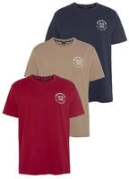H.I.S T-Shirt Packung, 3er-Pack, 3 Stk. schmal geschnitten, bedrucktes Design,...