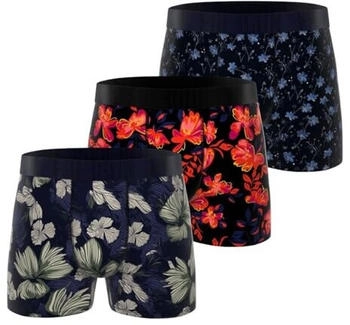 Freegun Retroshorts Fg Bm Pk3 khaki schwarz rot blau