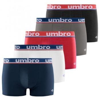 Umbro Boxershorts 5er Pack atmungsaktiv schwarz grau blau rot weiß