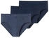 Schiesser Slips baumwolle blau gestreift