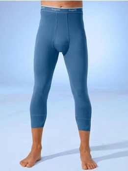 Bugatti Lange Unterhose 4-lang blau schwarz