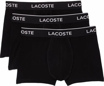 Lacoste Stretch Logo Trunks 3er-Pack schwarz