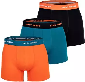 Happy Shorts Boxer Shorts Retro Jersey 3er Pack