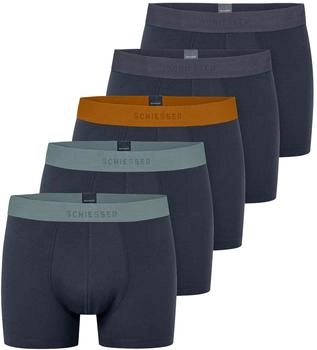 Schiesser shorts 5er-pack dunkelblau