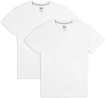 Fruit of the Loom Eversoft Baumwolle T-Shirt 2er-Pack weiß