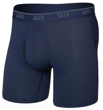 Saxx Quest Quick-Dry Mesh Brief Fly Boxer blau schwarz