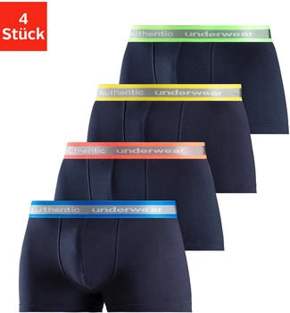 Le Jogger Authentic Le Jogger Boxer 4er-Pack navy-grün navy-gelb navy-orange navy-blau