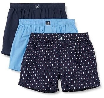 Nautica Gewebte Baumwolle Boxershorts peacoat aero blau anchor