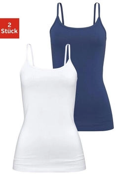 H.I.S Jeans Unterhemd blau weiß