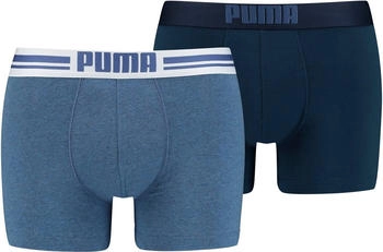 Puma Boxer 2er-Pack Logo-Bund denim navy