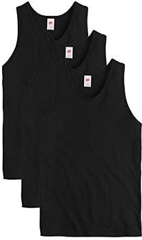 Hanes Essentials Top Midweight Cotton Tanks schwarz