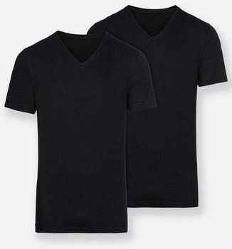 Bugatti Unterziehshirt 2-St schwarz