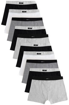 Next Fashion 10er-Pack Boxershorts weichem Bund grau