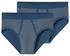 Schiesser Feinripp Herren-Slip 2er-Pack blau