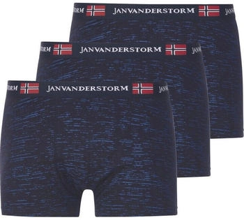 Jan Vanderstorm Boxershorts 'Norik' dunkelblau rot