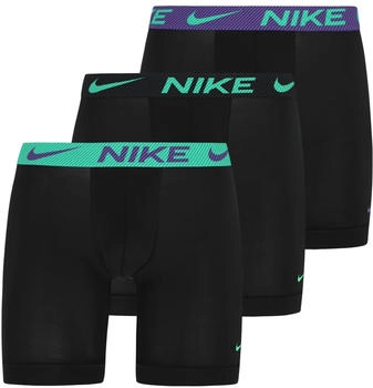 Nike Boxershorts lang U9M blau grün violett 3er Pack