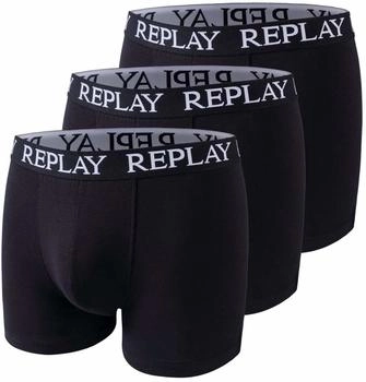 Replay Boxershorts 3er Pack baumwolle einfarbig