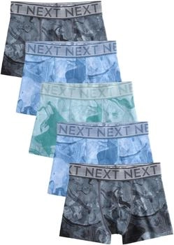 Next Fashion Boxershorts 5er-Pack blue schwarz Marble Print Jahre