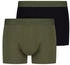 Bruno Banani Boxershorts FLOWING olivgrün schwarz