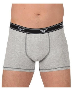 Trigema Boxer Pants Webgummibund grau-melange