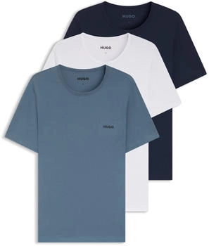HUGO Dreierpack T-Shirts aus Baumwolle Style T-SHIRT RN TRIPLET P 50532811 Weiß / Blau
