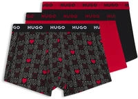 HUGO Underwear Trunk "TRUNK TRIPLET DESIGN" Packung, 3 Stk. mit Logobund