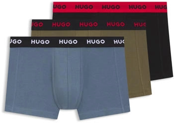 HUGO Dreierpack Boxershorts aus Stretch-Baumwolle Style TRUNK TRIPLET PACK 50532611 Schwarz / Grün / Blau