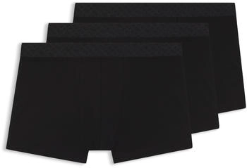 Hugo Boss Eng anliegende Boxershorts aus Stretch-Baumwolle im Dreier-Pack Style Trunk 3P Logo Trio G 50546745 Schwarz
