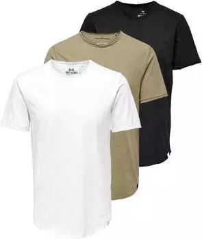 Only & Sons onsbenne t-shirt 3er pack