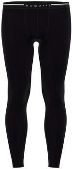 Bugatti Lange Unterhose schwarz uni