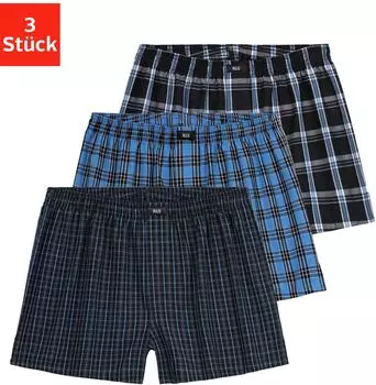 H.I.S Jeans webboxer packung 3-st verschiedene karomuster