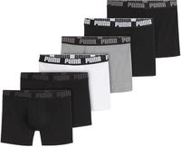 PUMA Boxershorts "PUMA MEN EVERYDAY BOXER" Packung, 6er Pack, Elastischer Logobund,
