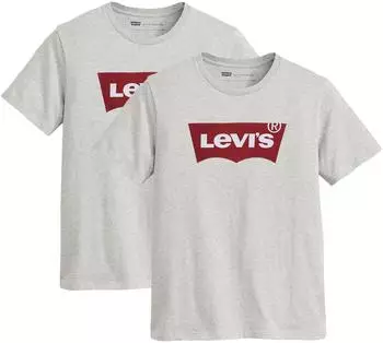 Levi's Herren T-Shirt grau blutrot weiß
