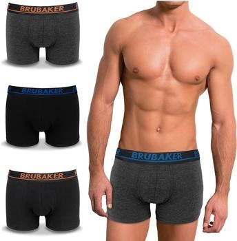 Brubaker Atmungsaktiv ohne Eingriff Retroshorts schwarz anthrazit blau orange