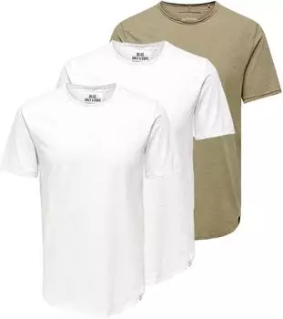Only & Sons onsbenne herren t-shirt rundhalsausschnitt