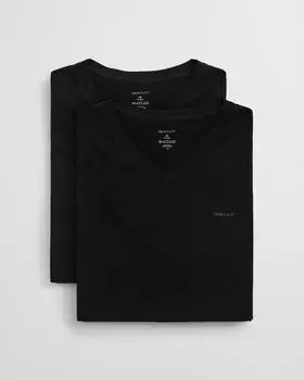 GANT V-Neck T-Shirt 2-Pack schwarz