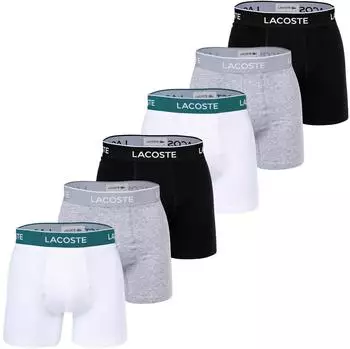 Lacoste Boxershort graumeliert schwarz weiß 28695230