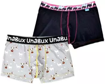 Unabux 2er Pack Boxershorts camel caravane